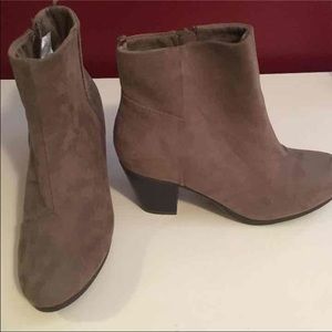 Tan Suede Booties