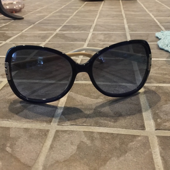 Authentic Tori Burch sunglasses with blue lenses