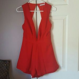 Red romper
