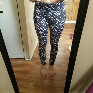 White and Black Workout Leggings