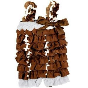 Spirit Wear Football Satin Romper 2T/4T. (ONLY)