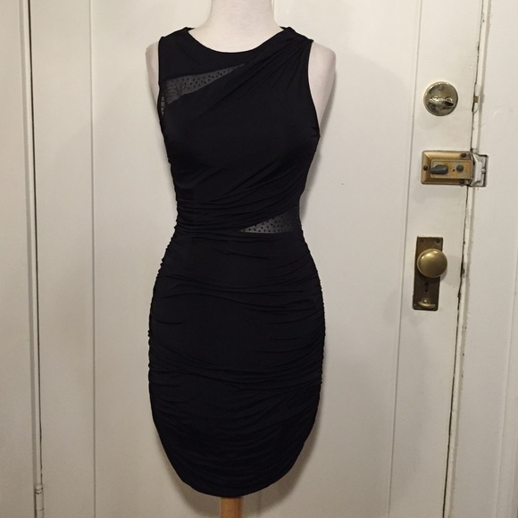 Forever 21 Dresses & Skirts - Forever 21 black dress with cut outs sheer panels