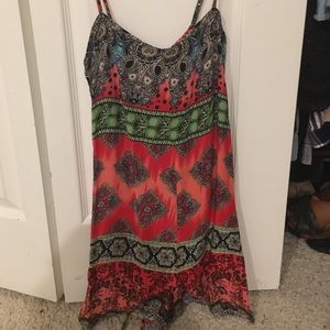 LF lace up back romper