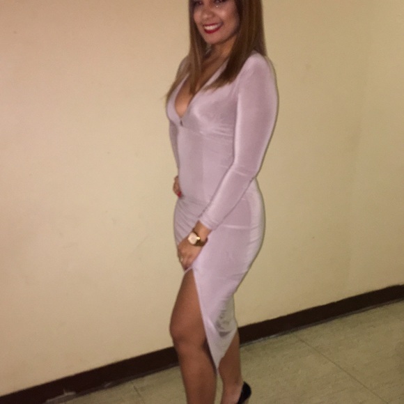 Side Split Midi Dress