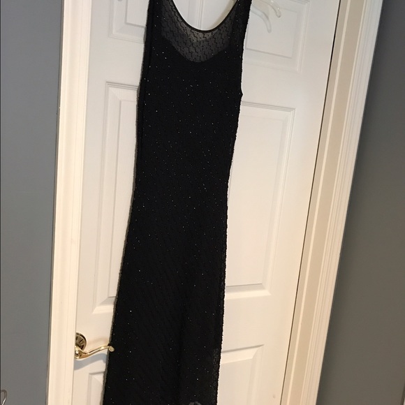 Black sparkly beaded dress