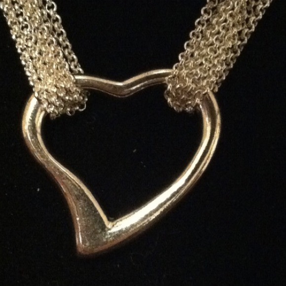 🤍 17" Sterling 4-Strand Open Heart Necklace - Picture 3 of 4