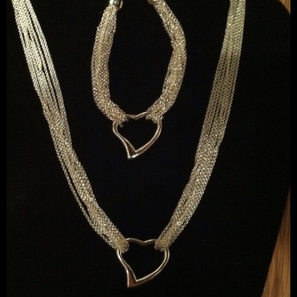 🤍 17" Sterling 4-Strand Open Heart Necklace - Picture 4 of 4