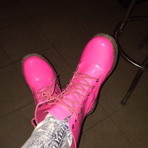 Pink booties!