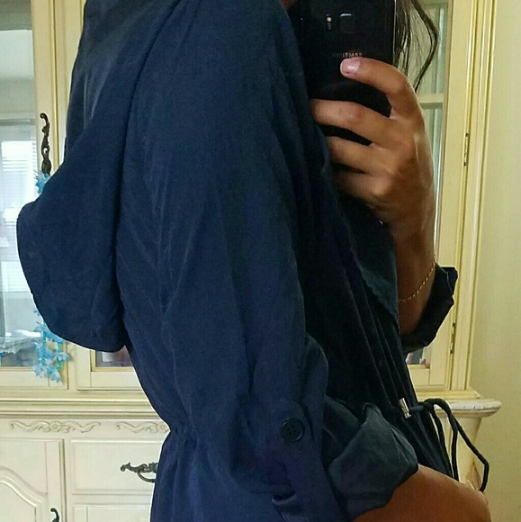 🌺LAST ONE🌺NAVY BLUE ANORACK HOODED JACKET - Picture 4 of 4