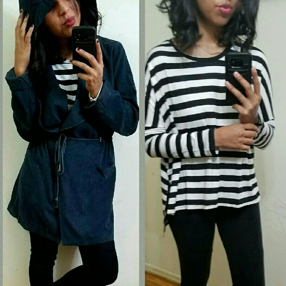 🌺LAST ONE🌺NAVY BLUE ANORACK HOODED JACKET - Picture 3 of 4