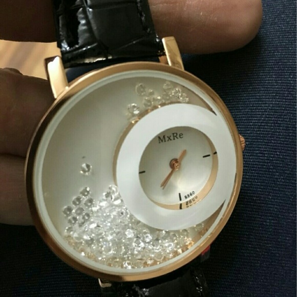 Vansvar Fashion Leather Strap Women Rhinestone - Picture 3 of 3