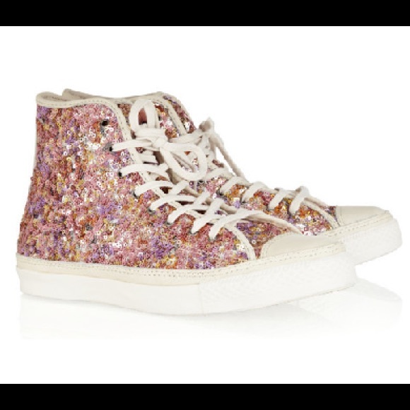 ISO- sequin high tops converse in size 7 or 7.5! - Picture 2 of 2