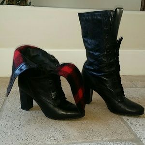 Burberry Black Lether Boots (39.5)