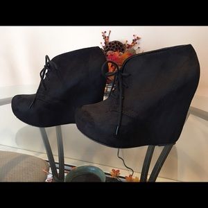 Suede Wedges