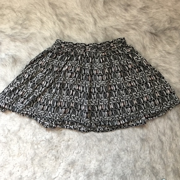 Black Skirt with Owl Designs