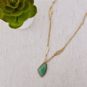 Aventurine Long Pendant Necklace