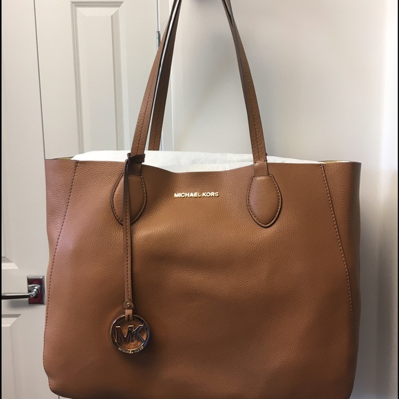 Michael Kors Large Brown Leather Tote