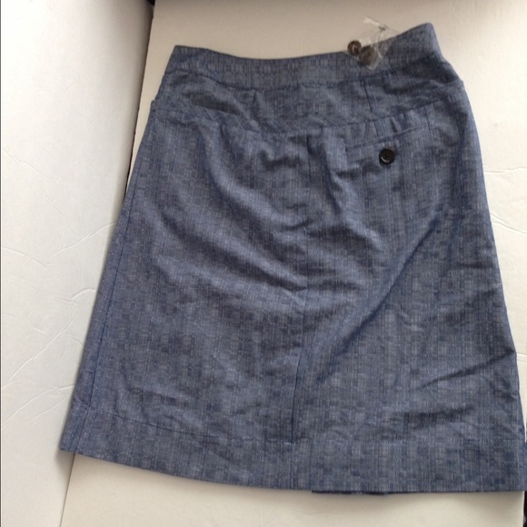 Derek Lam Design Nation pleated blue denim skirt - Picture 3 of 4