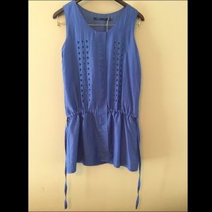 Marc Jacobs Royal Blue Silk Tunic Tank Tank