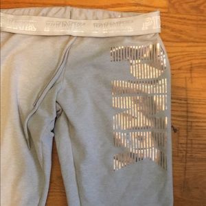 Tight gray pink pants!💕