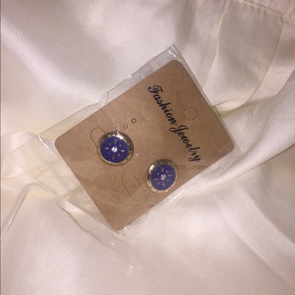 Blue Bottoms earrings