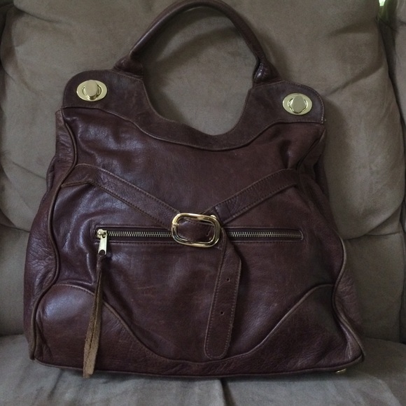 Anna Corinna Dark Brown Leather Tote - Picture 2 of 4
