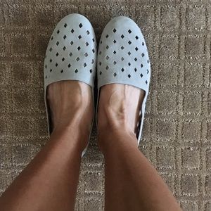 Light gray Clark flats