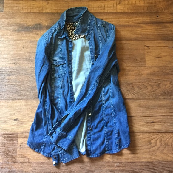 Denim button up