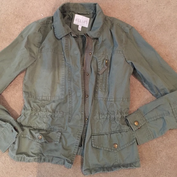 Olive green cargo jacket