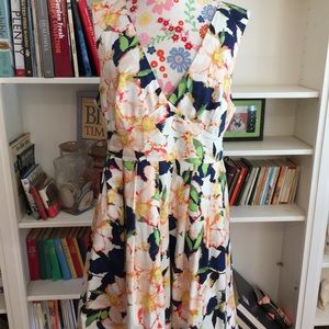 J. Crew Floral Pleated Baby Doll Dress