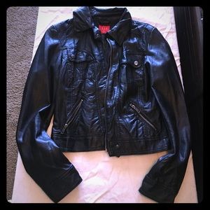 Black Leather Jacket (faux)