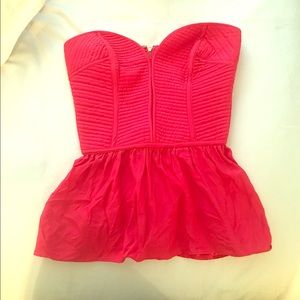 Parker Pink Bustier Top S