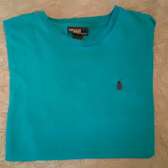 Turquoise polo t-shirt