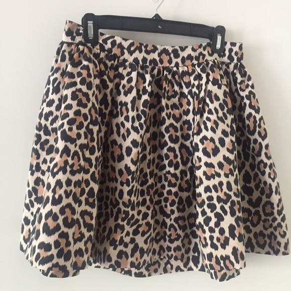 Kate Spade leopard full skirt