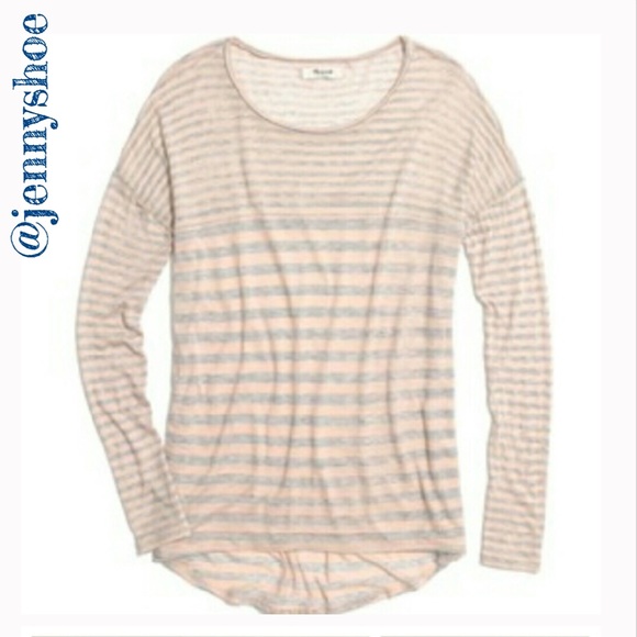 Madewell Tops - {madewell} striped panel long sleeved tee