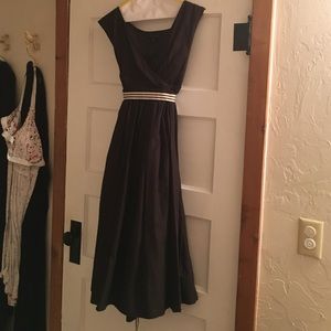 Brown Linen Banana Republic dress