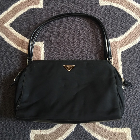 Prada black microfiber bag