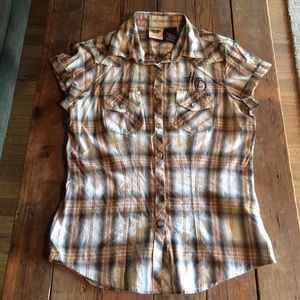 Button up Harley shirt