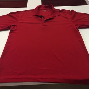 Men's red polo
