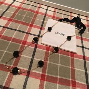 J. Crew black beads necklace