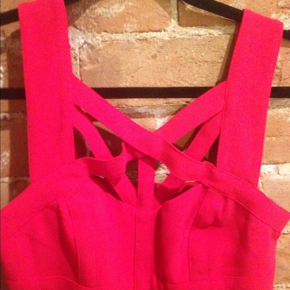 BCBG Maxazria Red Dress Size 2 - Picture 2 of 3