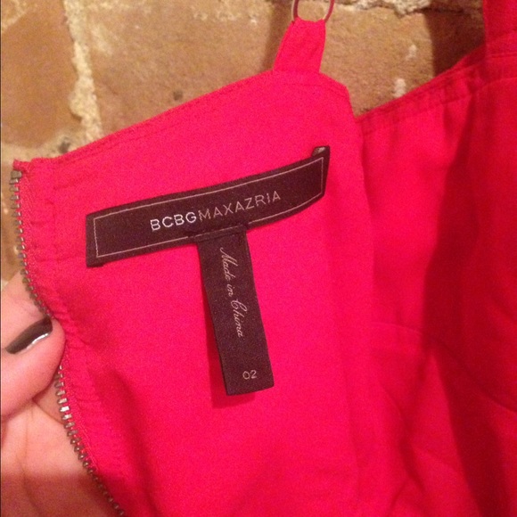BCBG Maxazria Red Dress Size 2 - Picture 3 of 3