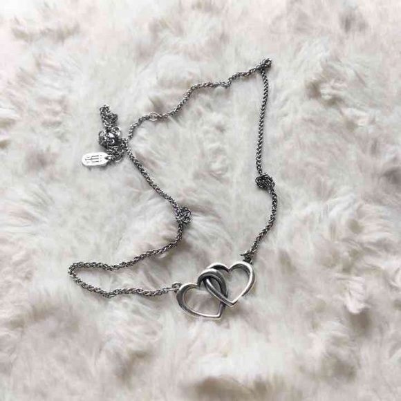 (SOLD) Double Heart Necklace - James Avery