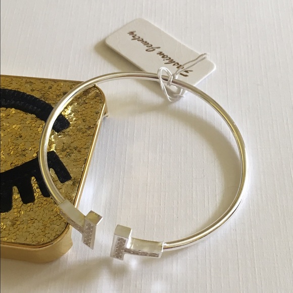 SALE Rhinestone Cuff Line Bracelet - Picture 3 of 4