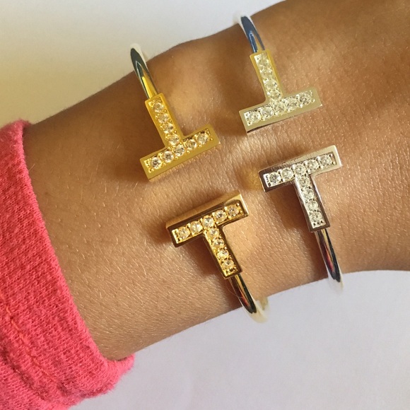 SALE Rhinestone Cuff Line Bracelet - Picture 4 of 4