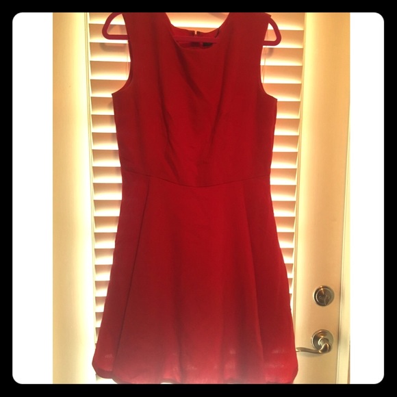 Red dress from The Limited.