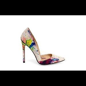 Steve Madden paint splatter pumps