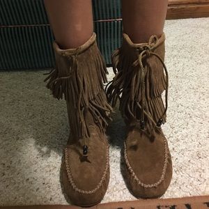 Minnetonka Fringe Boot