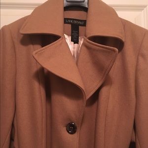 ON HOLD ----wool camel plus Sz coat 18 lane Bryant