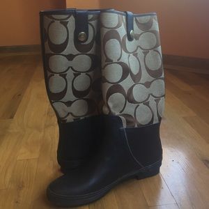 Coach rain boots